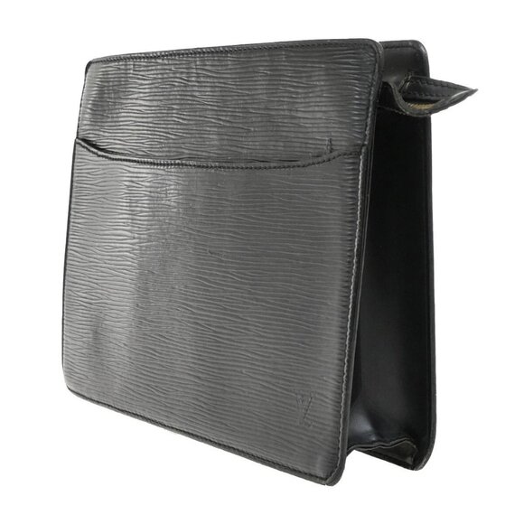 LOUIS VUITTON LV Pochette Homme Clutch Hand Bag Epi Leather Black M52522 02EE938 - Picture 2 of 15